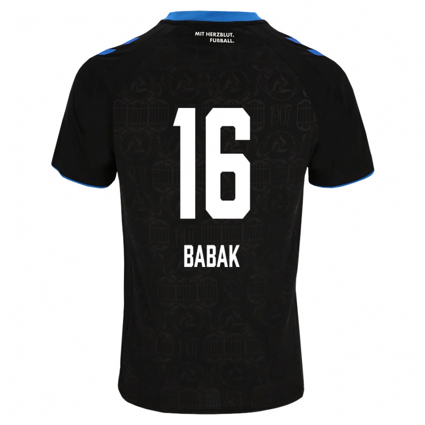 נשים Fedir Babak #16 שחור לבן אדום ג'רזי ביתית 2026/27 חולצה קצרה