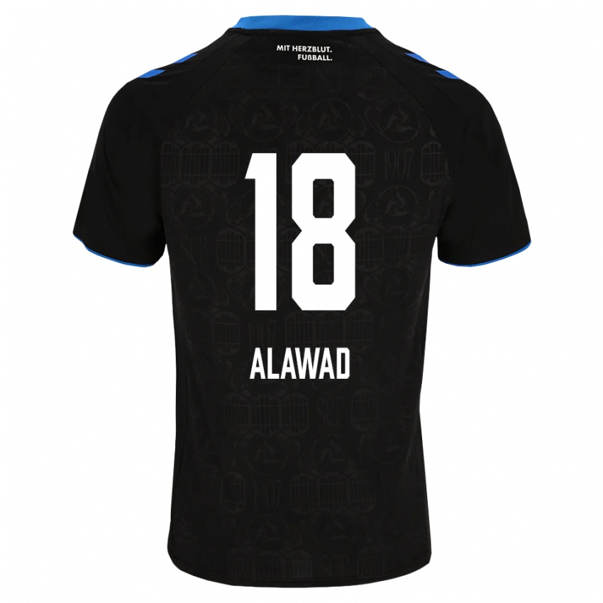 נשים A. Alawad #18 שחור לבן אדום ג'רזי ביתית 2026/27 חולצה קצרה