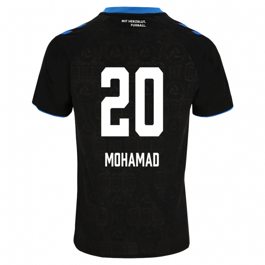 נשים Hassan Mohamad #20 שחור לבן אדום ג'רזי ביתית 2026/27 חולצה קצרה