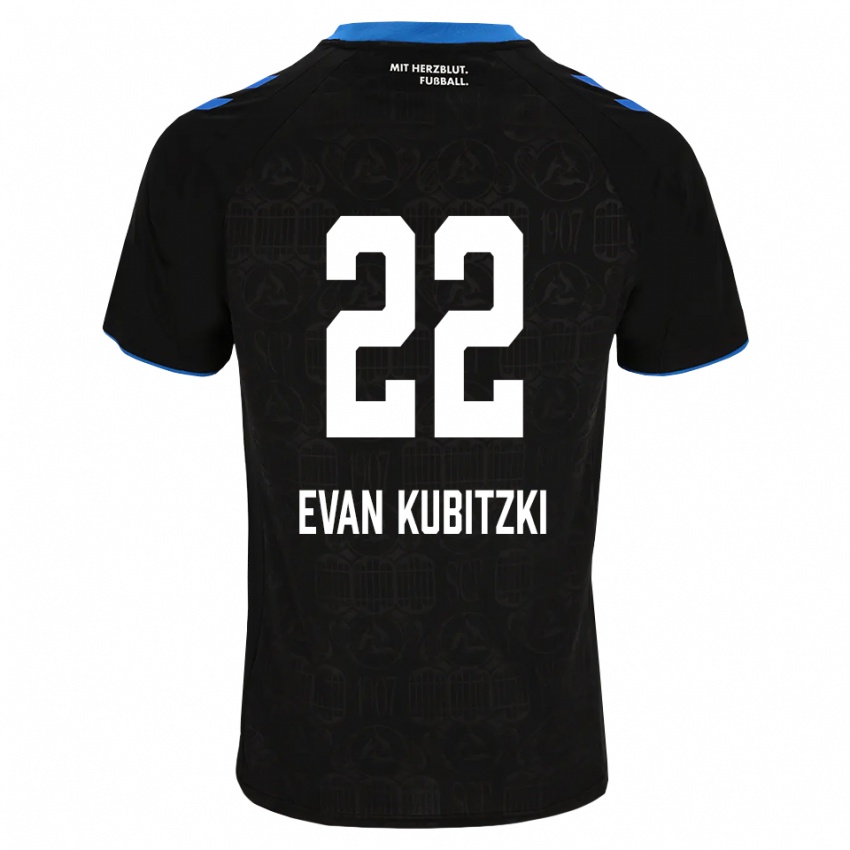 נשים Jaden Evan Kubitzki #22 שחור לבן אדום ג'רזי ביתית 2026/27 חולצה קצרה