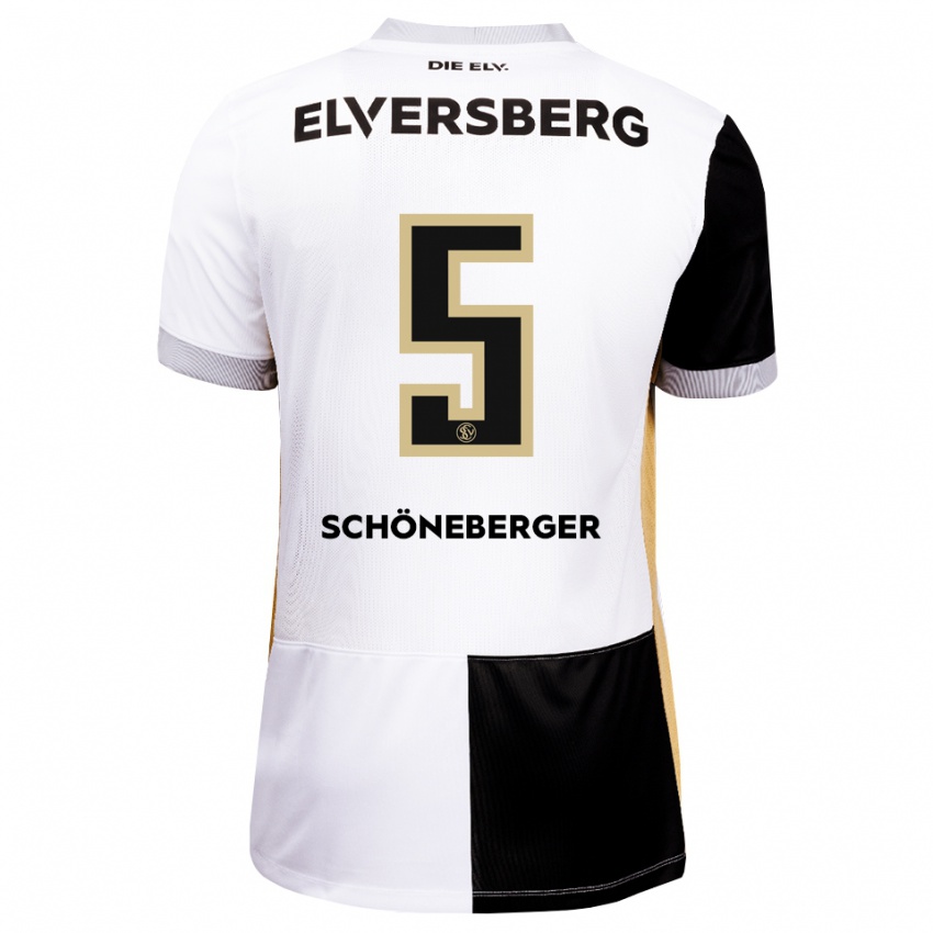 נשים Louis Schöneberger #5 שחור לבן חום ג'רזי ביתית 2026/27 חולצה קצרה