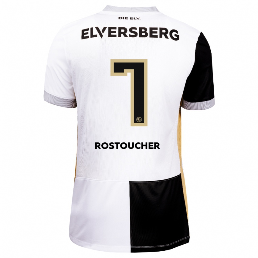 נשים Dorian Rostoucher #7 שחור לבן חום ג'רזי ביתית 2026/27 חולצה קצרה