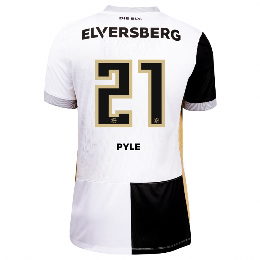 נשים David Pyle #21 שחור לבן חום ג'רזי ביתית 2026/27 חולצה קצרה