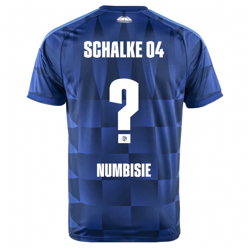 נשים Bruno Numbisie #0 כחול כהה צהוב לבן ג'רזי ביתית 2026/27 חולצה קצרה