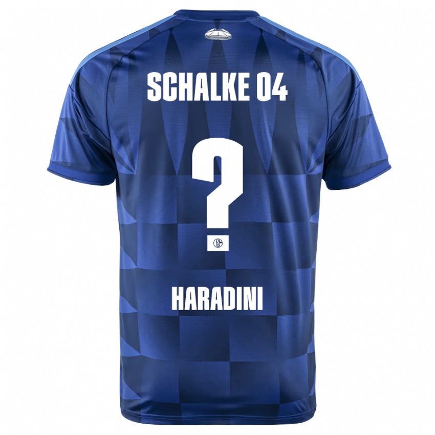 נשים Hassan Haradini #0 כחול כהה צהוב לבן ג'רזי ביתית 2026/27 חולצה קצרה