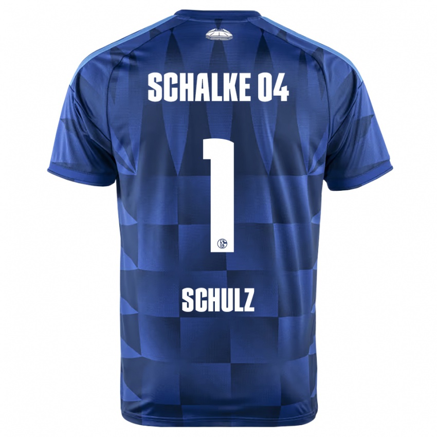 נשים Finn Schulz #1 כחול כהה צהוב לבן ג'רזי ביתית 2026/27 חולצה קצרה
