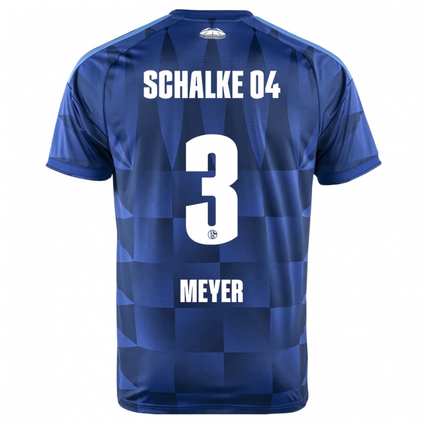 נשים Felix Meyer #3 כחול כהה צהוב לבן ג'רזי ביתית 2026/27 חולצה קצרה