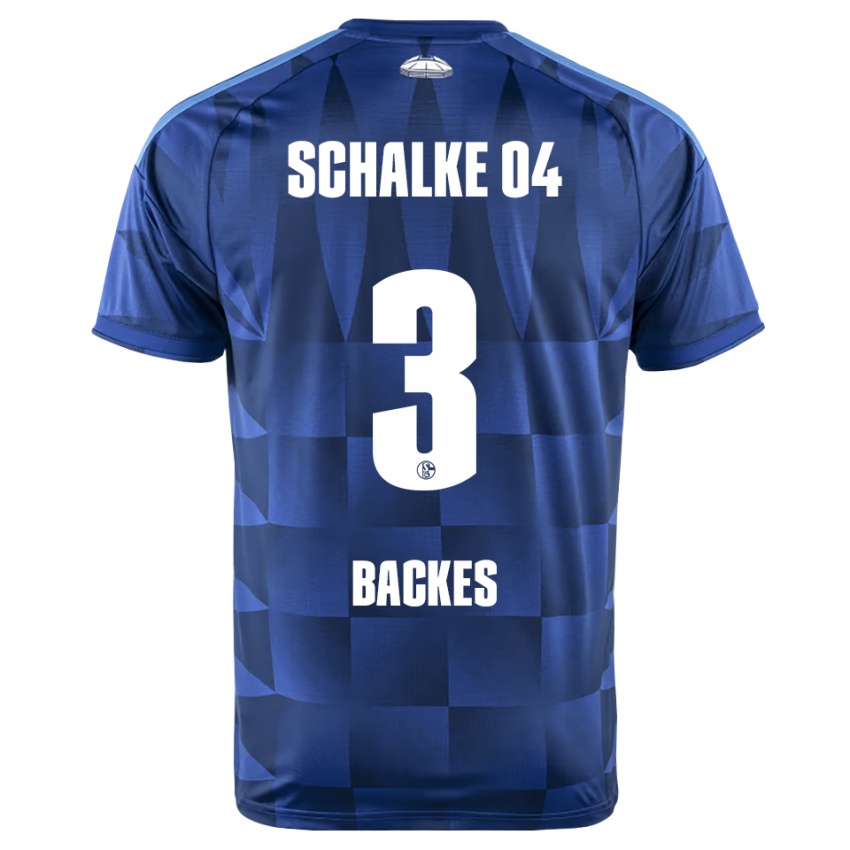 נשים Diego Backes #3 כחול כהה צהוב לבן ג'רזי ביתית 2026/27 חולצה קצרה