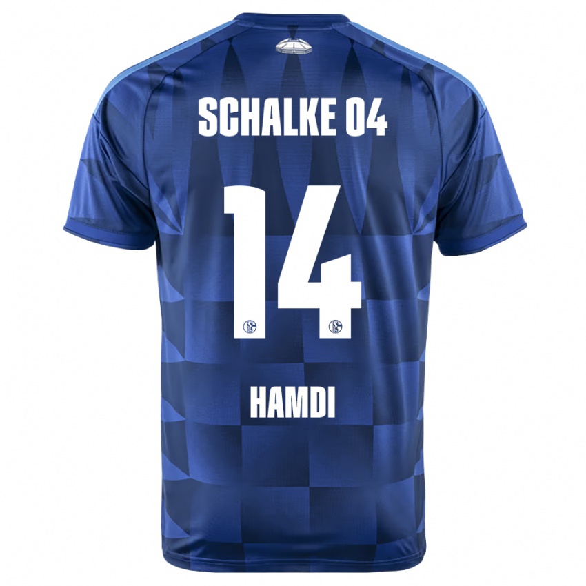 נשים Hana Hamdi #14 כחול כהה צהוב לבן ג'רזי ביתית 2026/27 חולצה קצרה