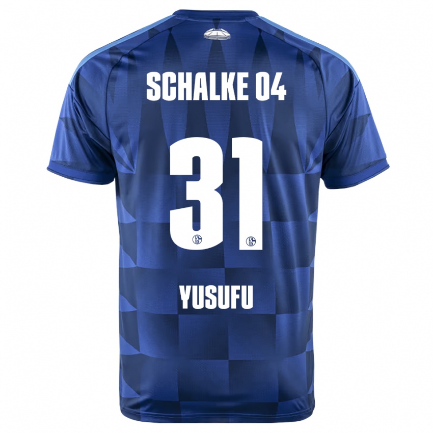 נשים Faaris Yusufu #31 כחול כהה צהוב לבן ג'רזי ביתית 2026/27 חולצה קצרה