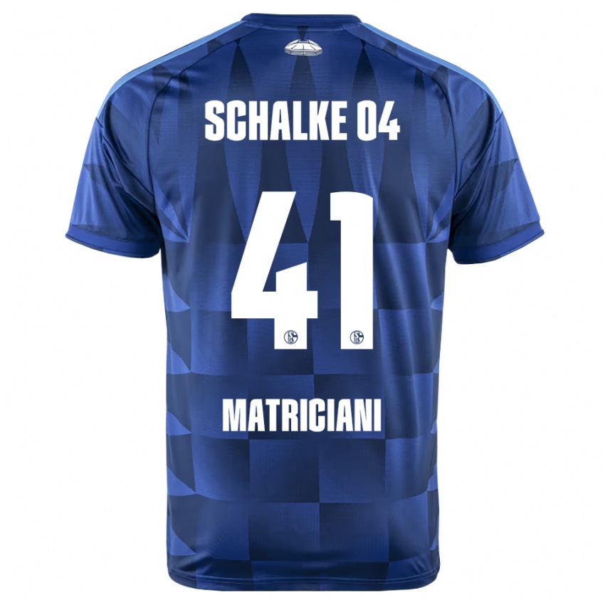 נשים Henning Matriciani #41 כחול כהה צהוב לבן ג'רזי ביתית 2026/27 חולצה קצרה
