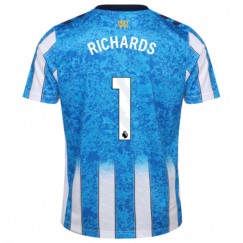 נשים Oscar Richards #1 לבן כחול כתום ג'רזי ביתית 2026/27 חולצה קצרה