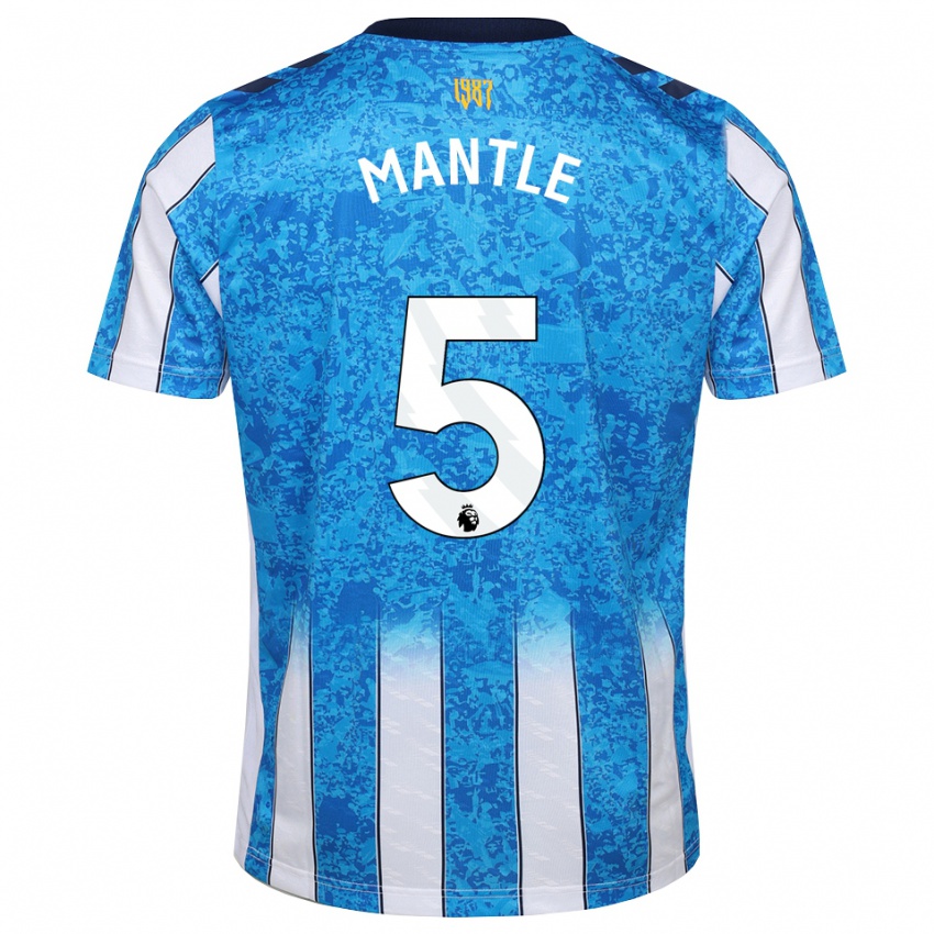 נשים David Mantle #5 לבן כחול כתום ג'רזי ביתית 2026/27 חולצה קצרה