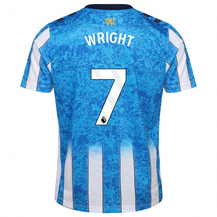 נשים Alfie Wright #7 לבן כחול כתום ג'רזי ביתית 2026/27 חולצה קצרה