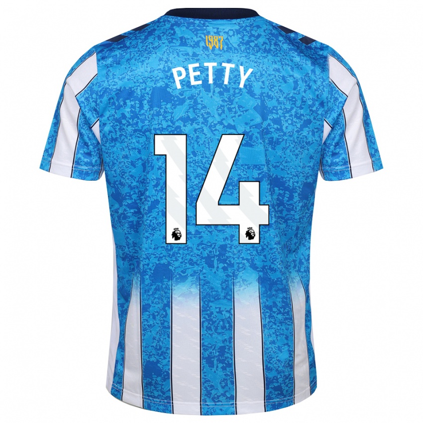 נשים Billy Petty #14 לבן כחול כתום ג'רזי ביתית 2026/27 חולצה קצרה