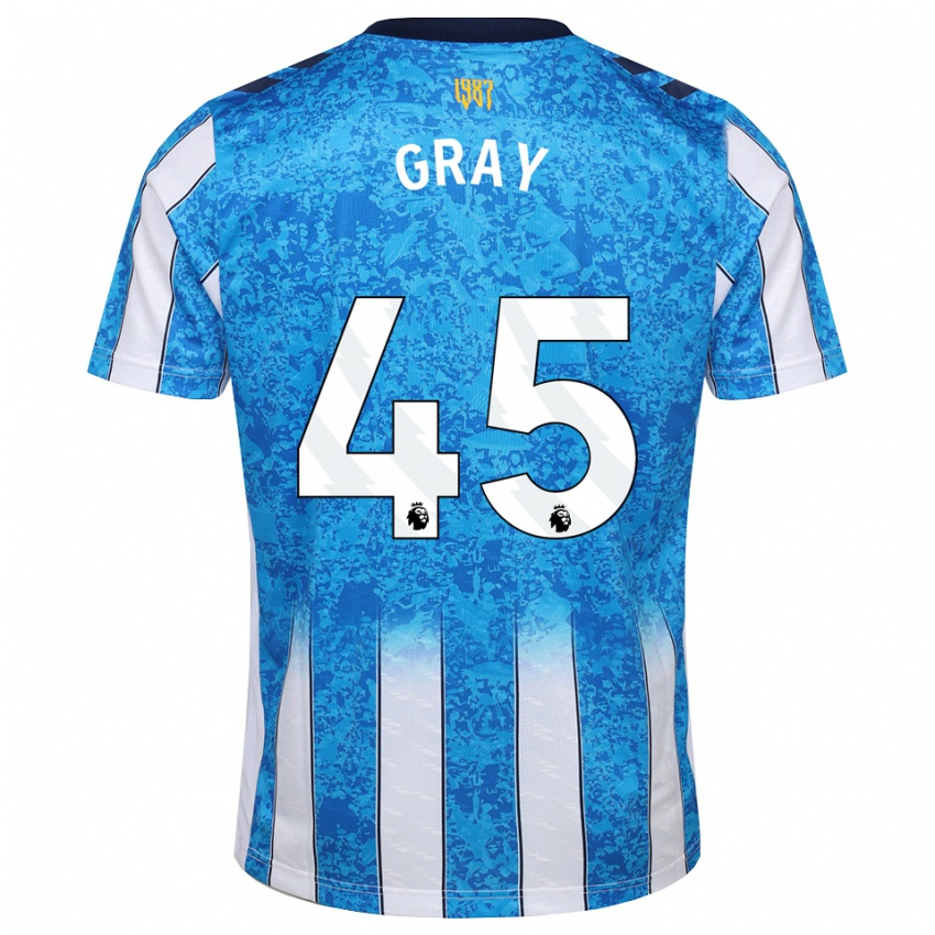 נשים Harry Gray #45 לבן כחול כתום ג'רזי ביתית 2026/27 חולצה קצרה