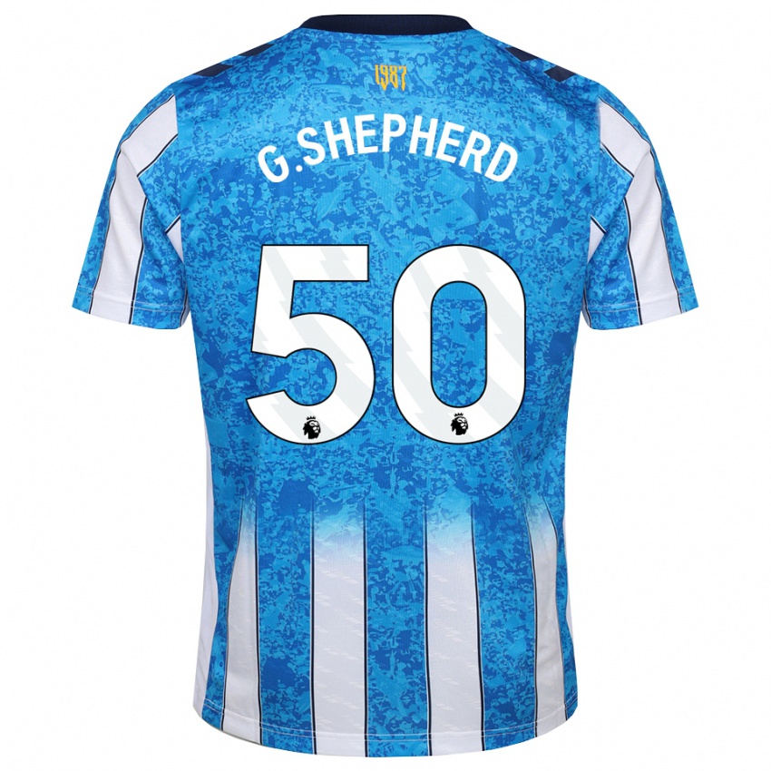 נשים George Shepherd #50 לבן כחול כתום ג'רזי ביתית 2026/27 חולצה קצרה