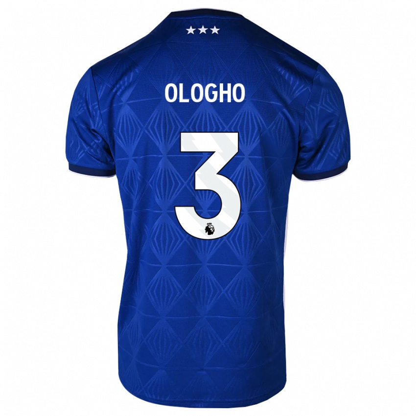 נשים Daniel Ologho #3 כחול בינוני לבן אדום ג'רזי ביתית 2026/27 חולצה קצרה