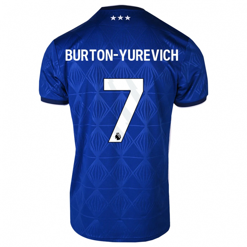 נשים Roman Burton-Yurevich #7 כחול בינוני לבן אדום ג'רזי ביתית 2026/27 חולצה קצרה