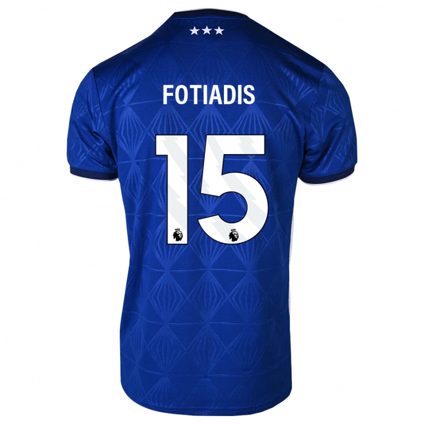 נשים Elias Fotiadis #15 כחול בינוני לבן אדום ג'רזי ביתית 2026/27 חולצה קצרה