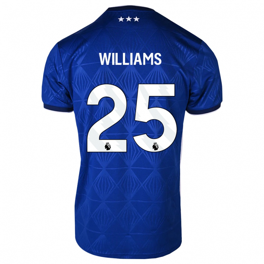 נשים Erin Williams #25 כחול בינוני לבן אדום ג'רזי ביתית 2026/27 חולצה קצרה