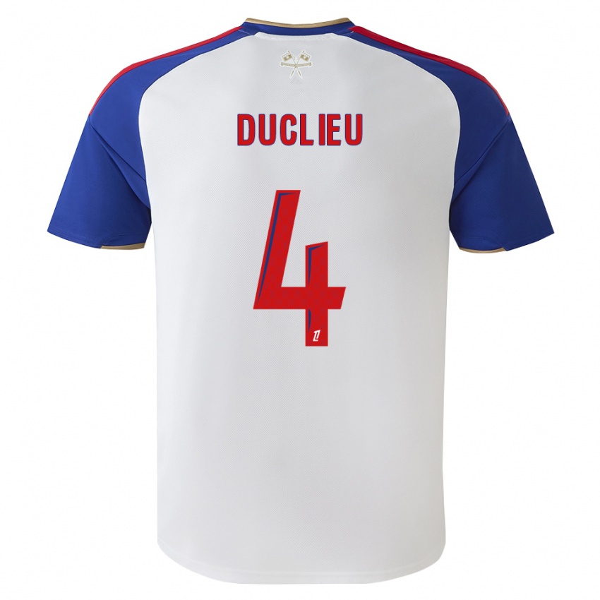 נשים Noah Duclieu #4 כחול מלכותי אדום לבן ג'רזי ביתית 2026/27 חולצה קצרה