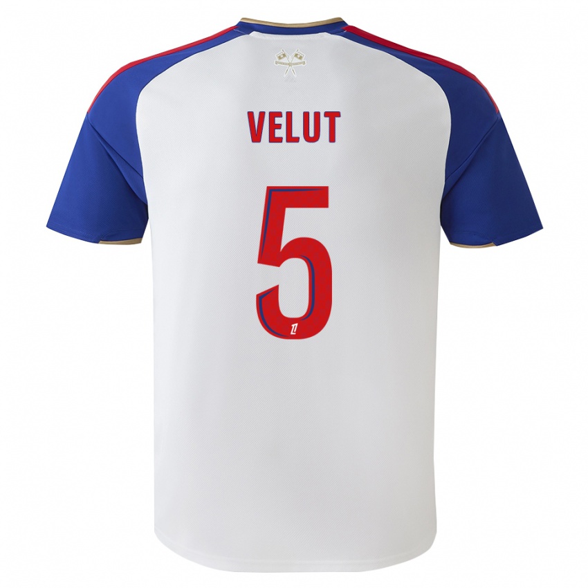 נשים Nolan Velut #5 כחול מלכותי אדום לבן ג'רזי ביתית 2026/27 חולצה קצרה