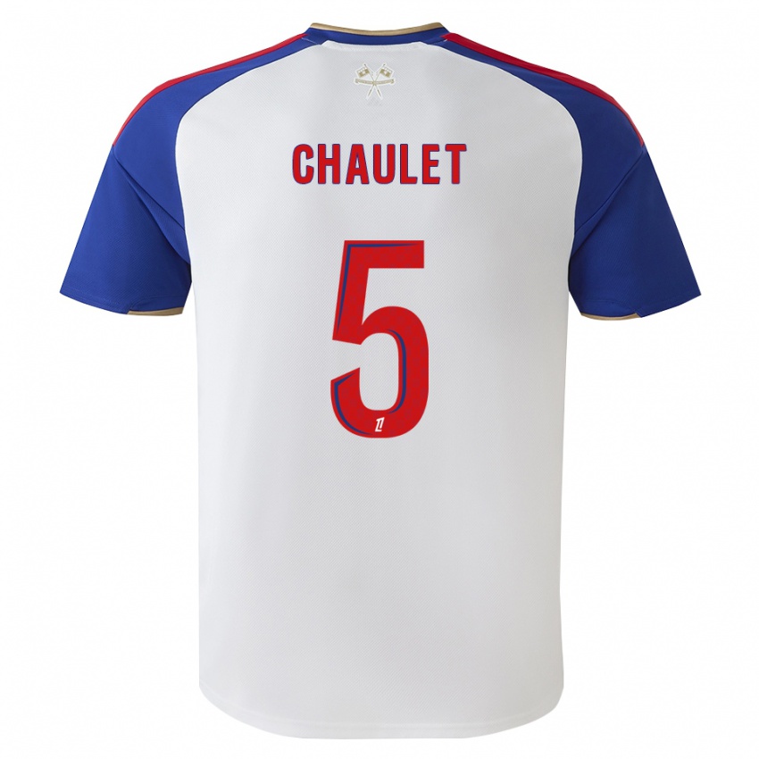נשים Sawann Chaulet #5 כחול מלכותי אדום לבן ג'רזי ביתית 2026/27 חולצה קצרה