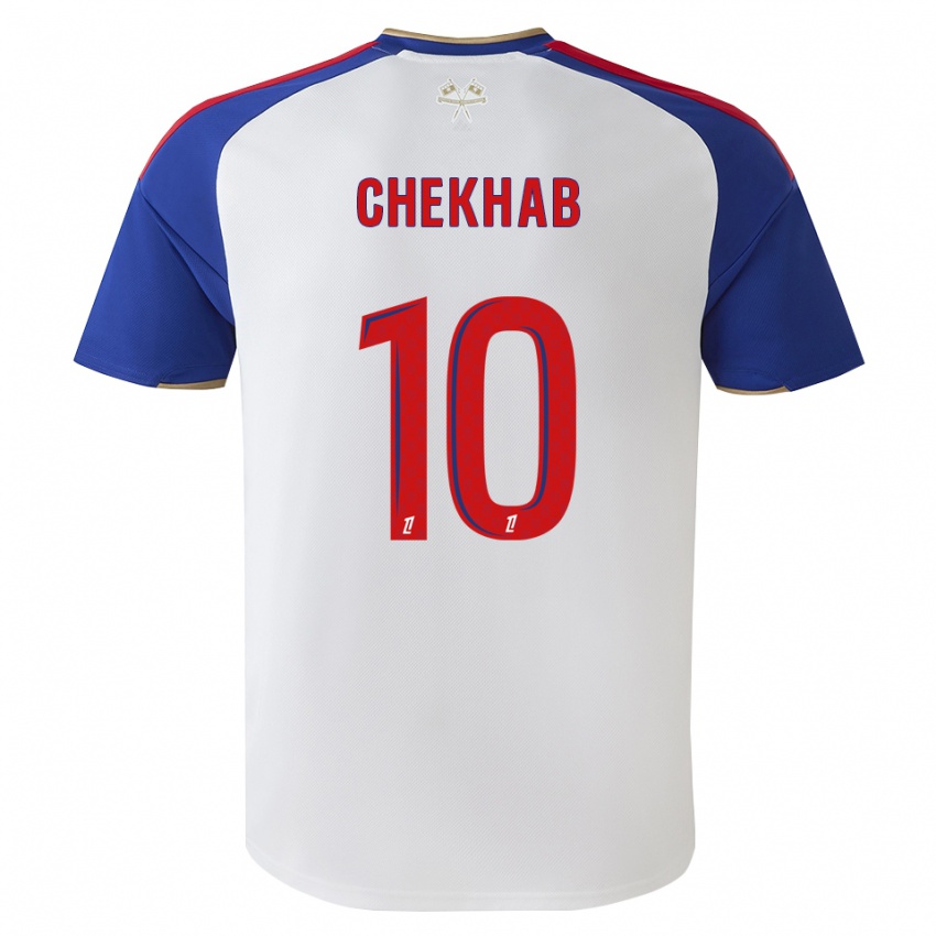 נשים Hedi Chekhab #10 כחול מלכותי אדום לבן ג'רזי ביתית 2026/27 חולצה קצרה