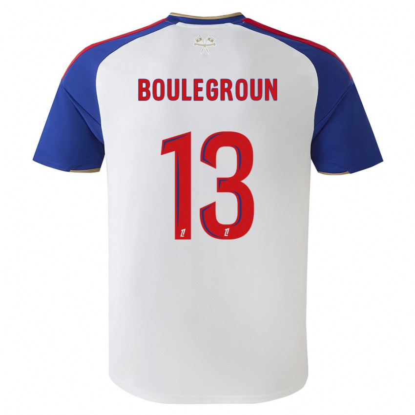 נשים Hocine Boulegroun #13 כחול מלכותי אדום לבן ג'רזי ביתית 2026/27 חולצה קצרה