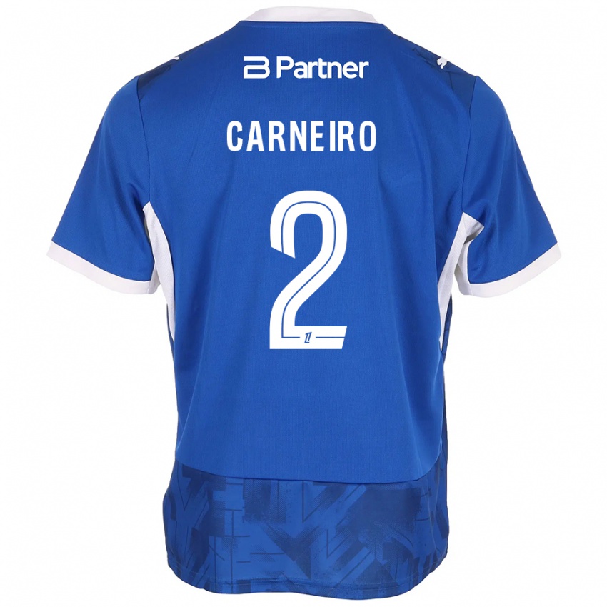 נשים Enisio Carneiro #2 כחול בינוני לבן ג'רזי ביתית 2026/27 חולצה קצרה