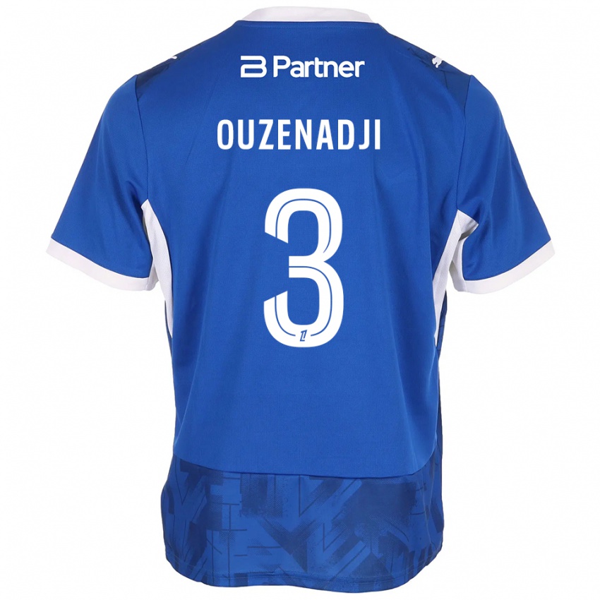 נשים Anis Ouzenadji #3 כחול בינוני לבן ג'רזי ביתית 2026/27 חולצה קצרה
