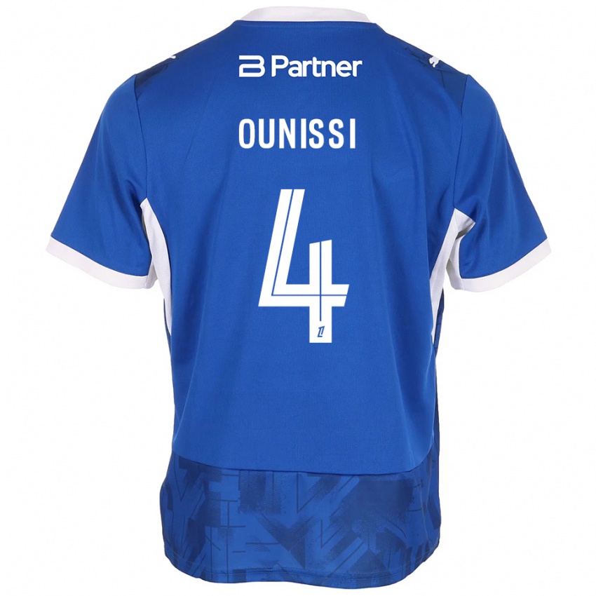 נשים Ilian Ounissi #4 כחול בינוני לבן ג'רזי ביתית 2026/27 חולצה קצרה