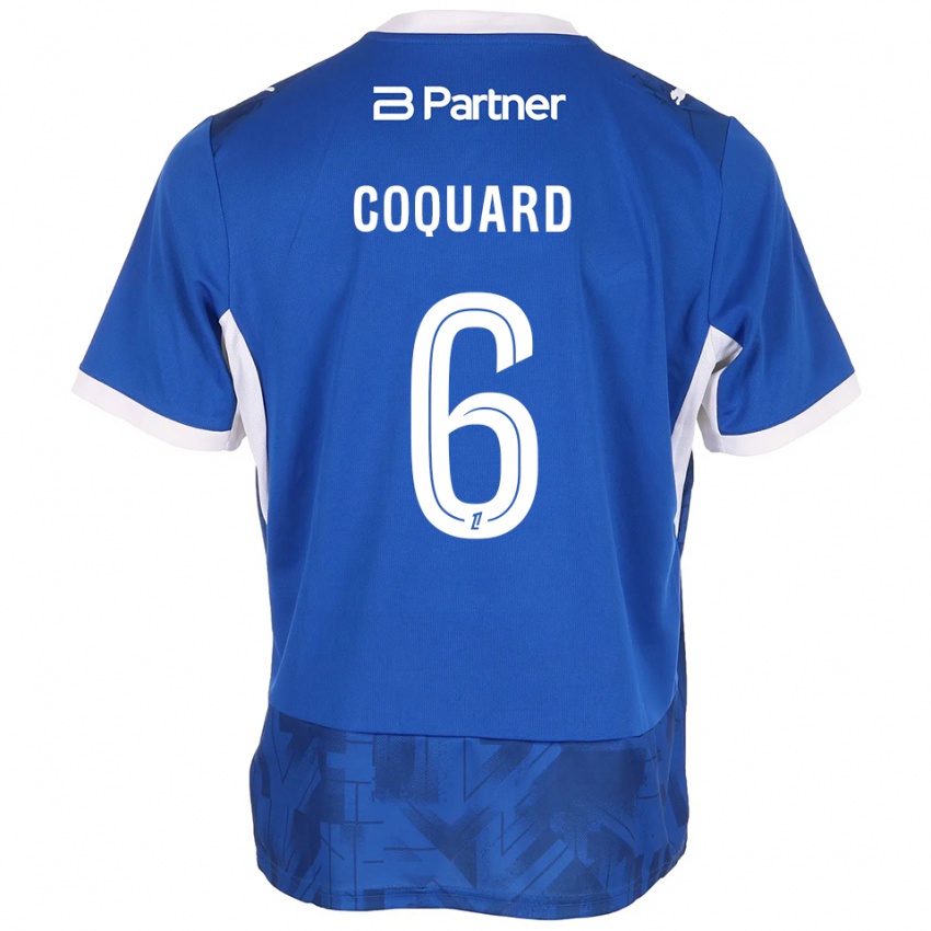 נשים Alexis Coquard #6 כחול בינוני לבן ג'רזי ביתית 2026/27 חולצה קצרה