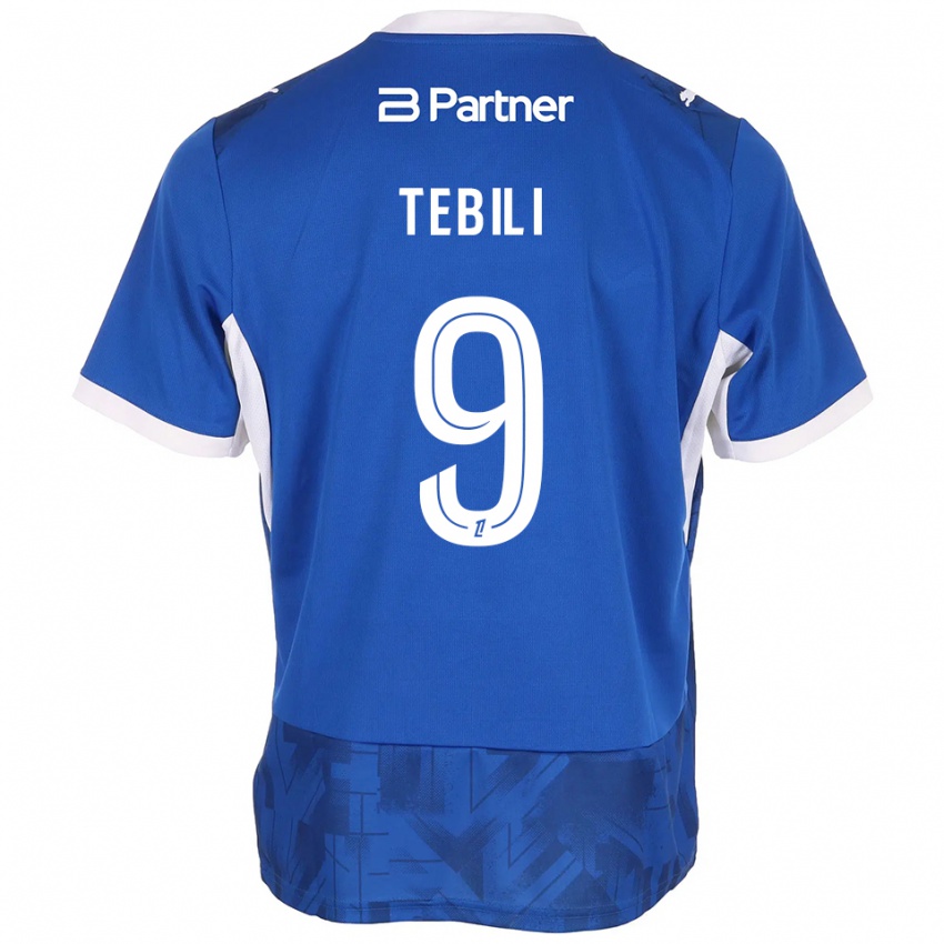 נשים David Tebili #9 כחול בינוני לבן ג'רזי ביתית 2026/27 חולצה קצרה