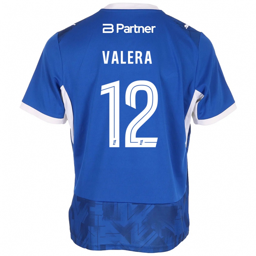 נשים Louis Valera #12 כחול בינוני לבן ג'רזי ביתית 2026/27 חולצה קצרה