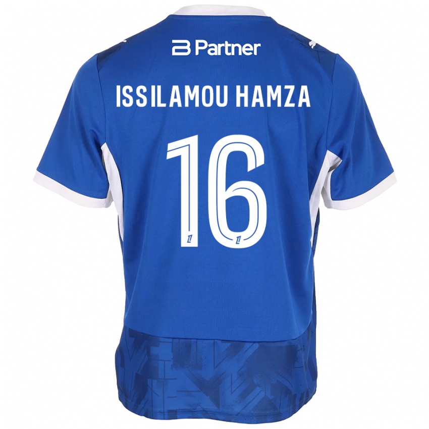 נשים Fayyad Issilamou Hamza #16 כחול בינוני לבן ג'רזי ביתית 2026/27 חולצה קצרה