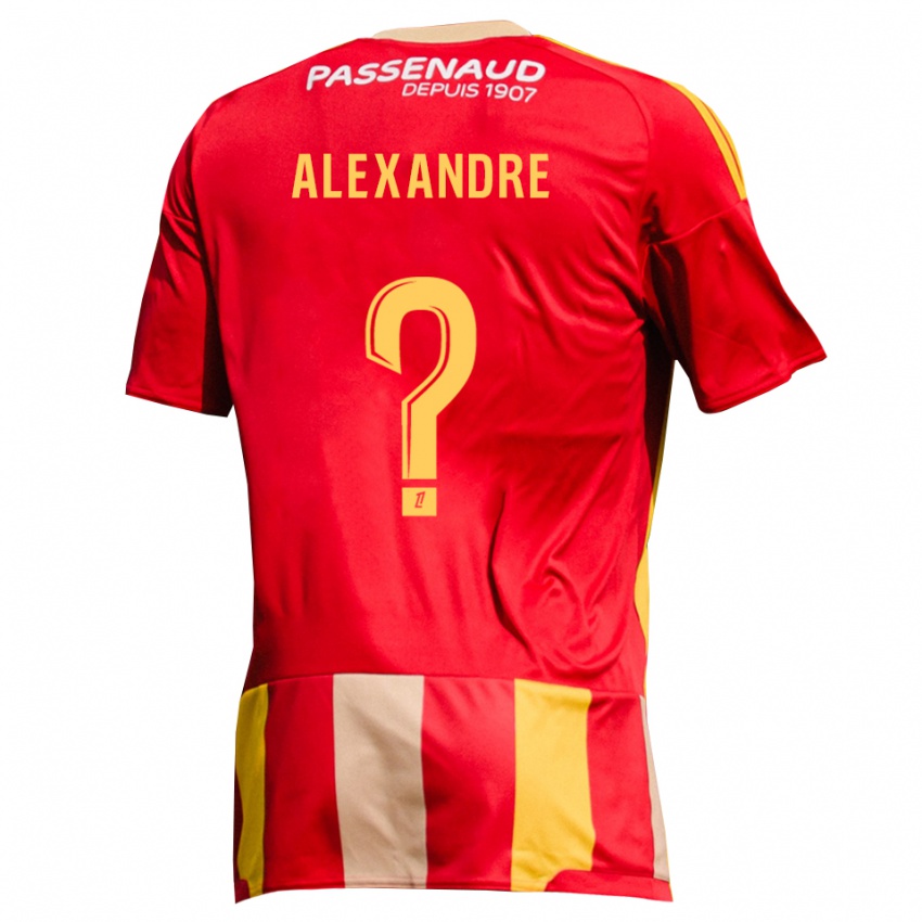 נשים Hénoc Alexandre #0 צהוב אדום ירוק ג'רזי ביתית 2026/27 חולצה קצרה