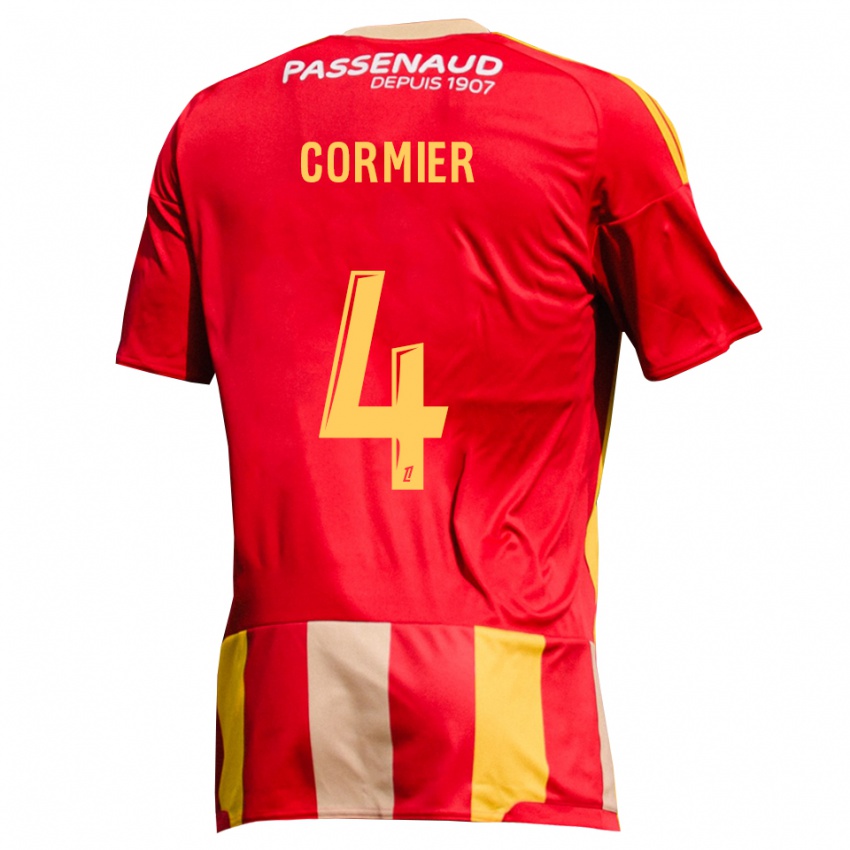 נשים Leny Cormier #4 צהוב אדום ירוק ג'רזי ביתית 2026/27 חולצה קצרה