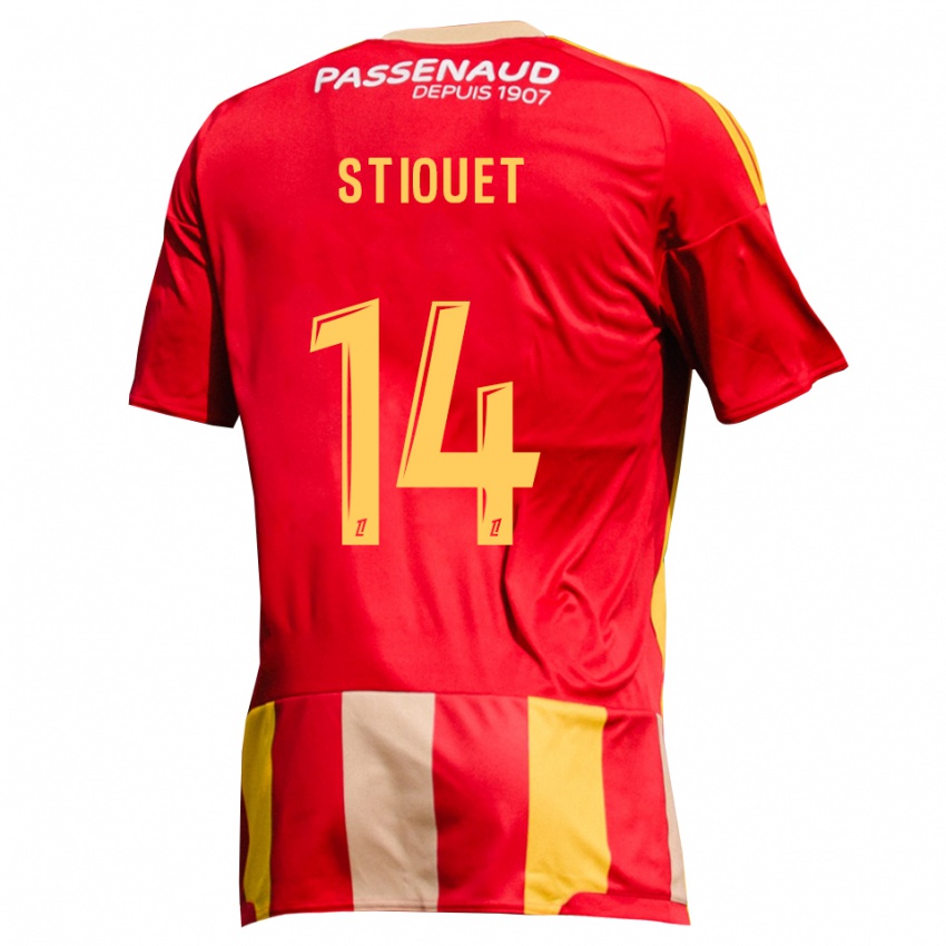 נשים Ayoub Stiouet #14 צהוב אדום ירוק ג'רזי ביתית 2026/27 חולצה קצרה