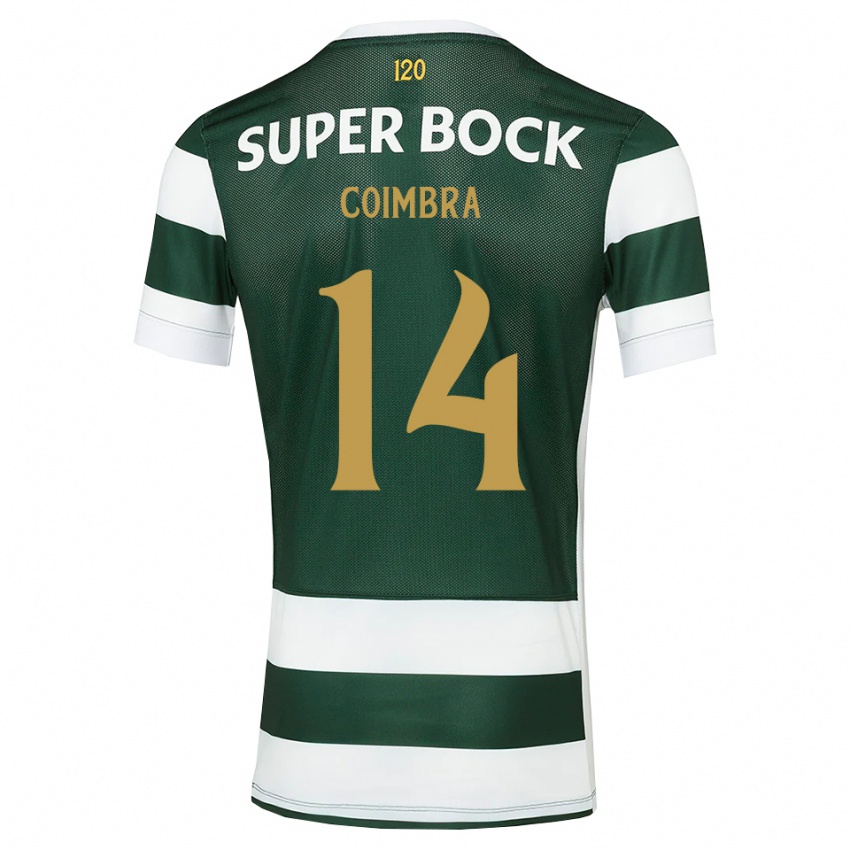 נשים Telmo Coimbra #14 אפור כהה לבן ג'רזי ביתית 2026/27 חולצה קצרה