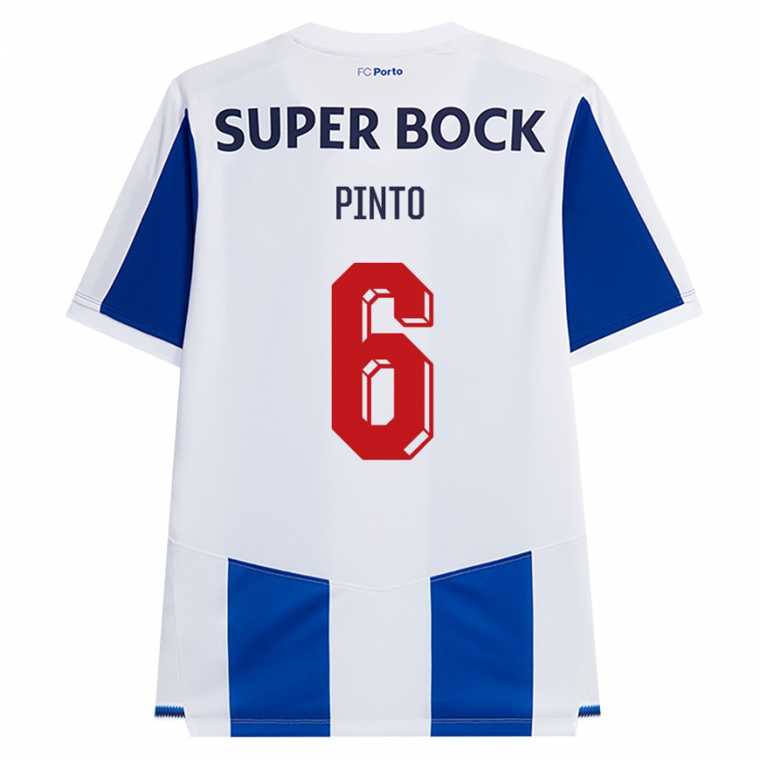נשים Gonçalo Pinto #6 כחול לבן אדום ג'רזי ביתית 2026/27 חולצה קצרה