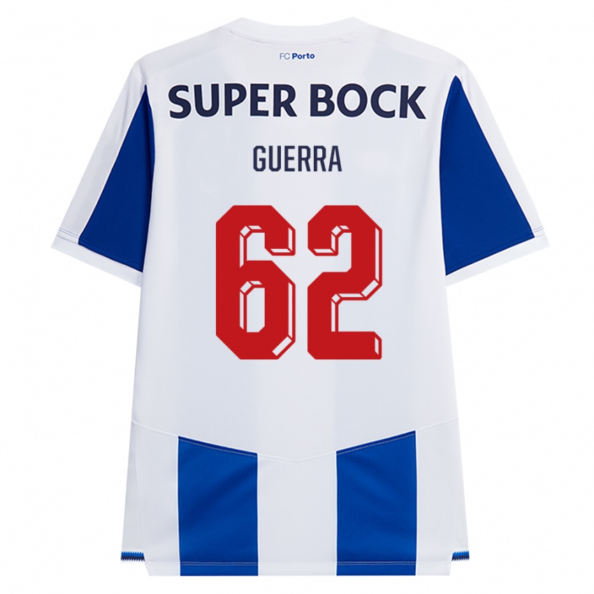 נשים Gustavo Guerra #62 כחול לבן אדום ג'רזי ביתית 2026/27 חולצה קצרה
