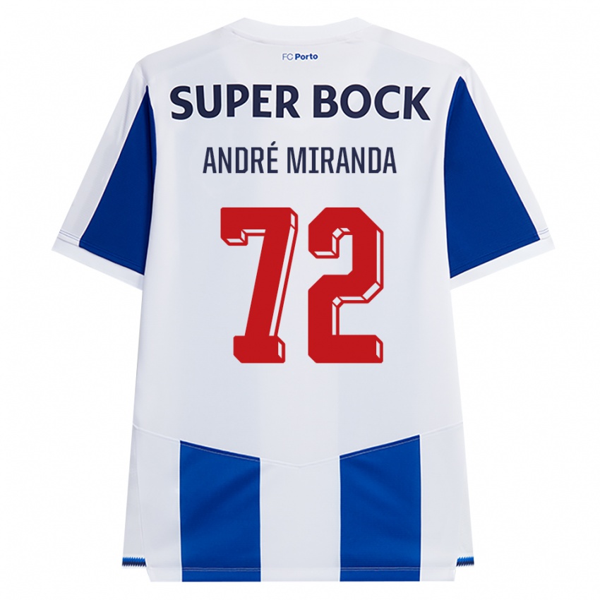 נשים André Miranda #72 כחול לבן אדום ג'רזי ביתית 2026/27 חולצה קצרה