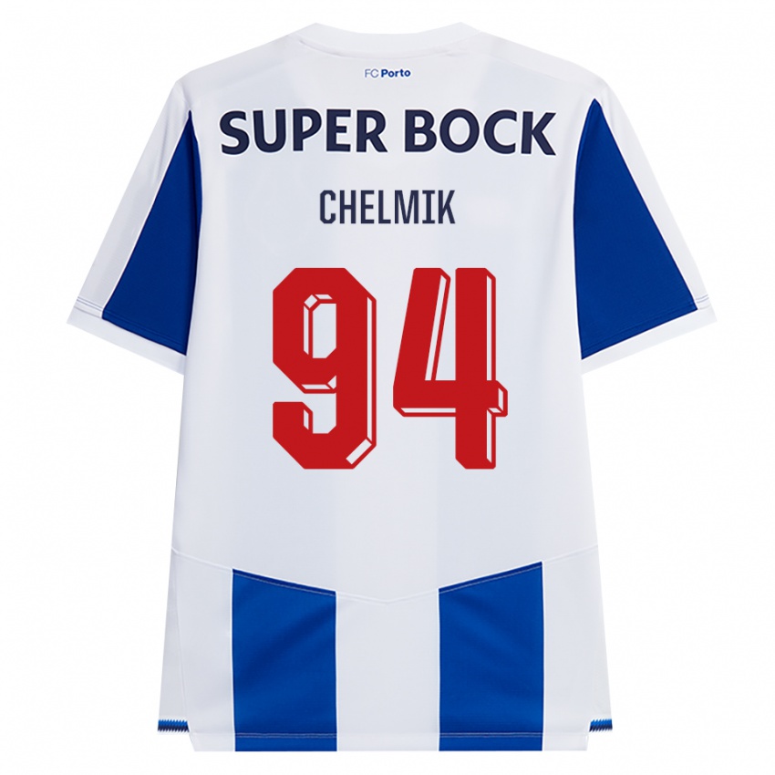 נשים Chelmik #94 כחול לבן אדום ג'רזי ביתית 2026/27 חולצה קצרה