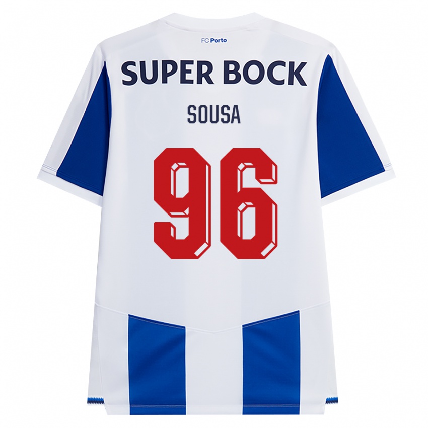נשים Filipe Sousa #96 כחול לבן אדום ג'רזי ביתית 2026/27 חולצה קצרה