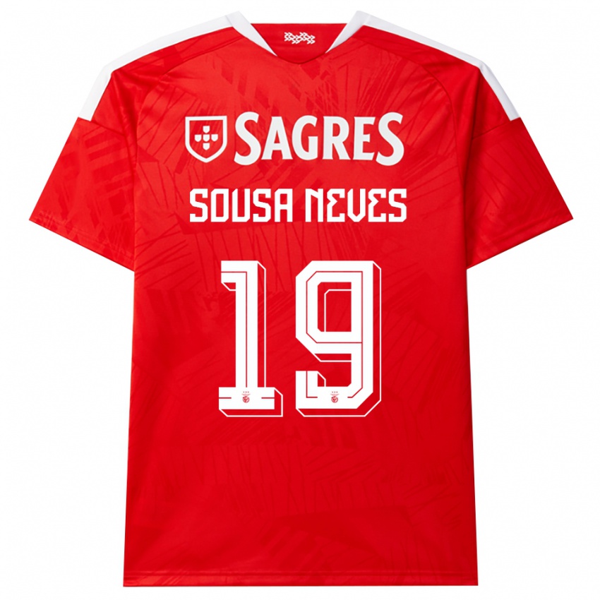 נשים Dilan Alison Sousa Neves #19 אדום לבן צהוב ג'רזי ביתית 2026/27 חולצה קצרה