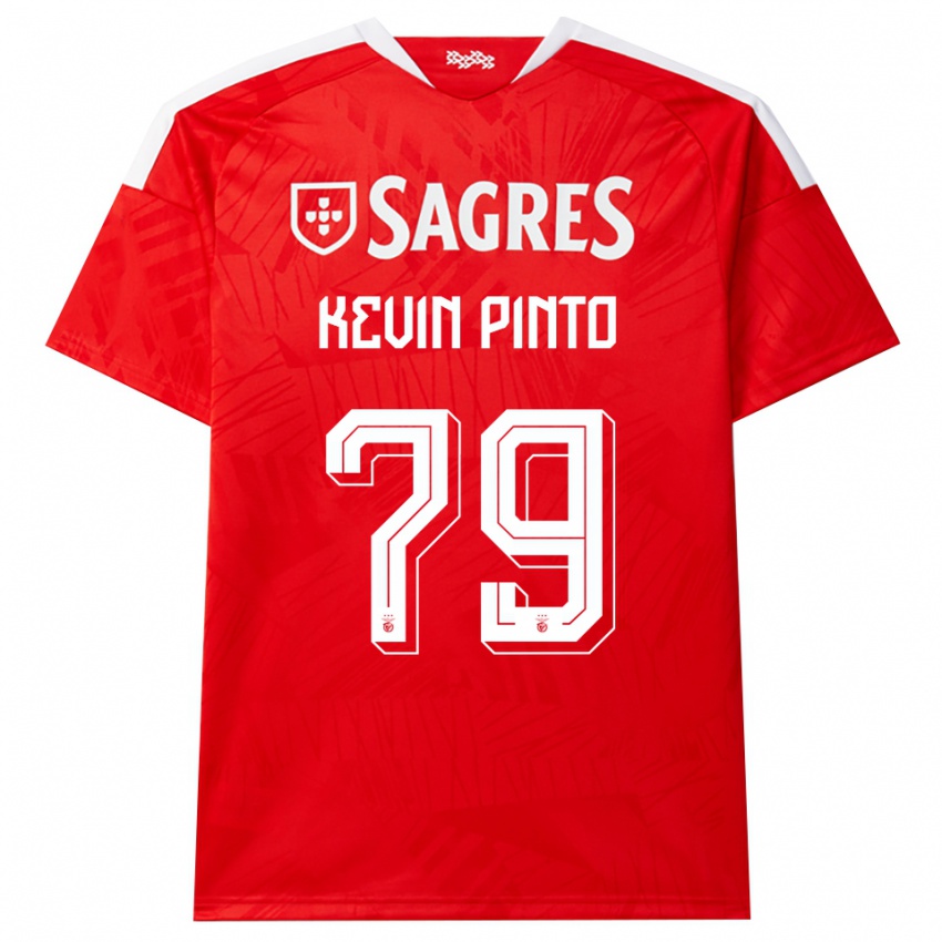 נשים Kevin Pinto #79 אדום לבן צהוב ג'רזי ביתית 2026/27 חולצה קצרה