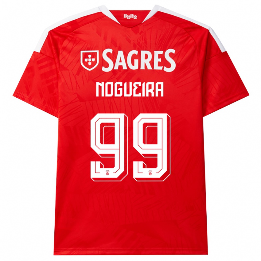 נשים Beatriz Nogueira #99 אדום לבן צהוב ג'רזי ביתית 2026/27 חולצה קצרה