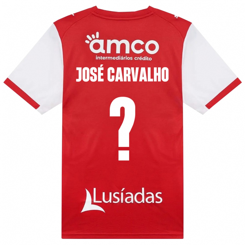 נשים José Carvalho #0 לבן אדום שחור ג'רזי ביתית 2026/27 חולצה קצרה